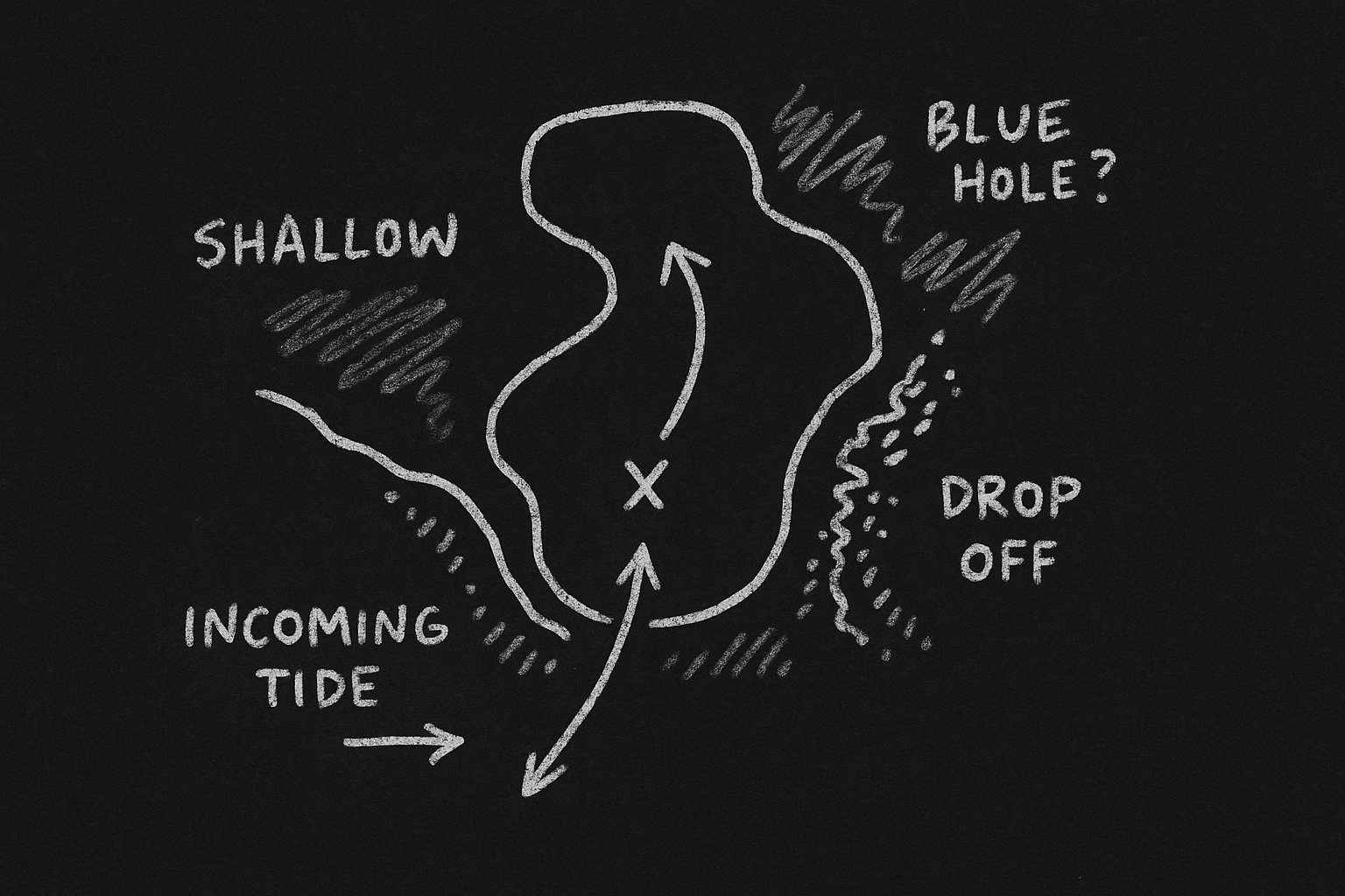 Field frame illustration for Misool shoreline